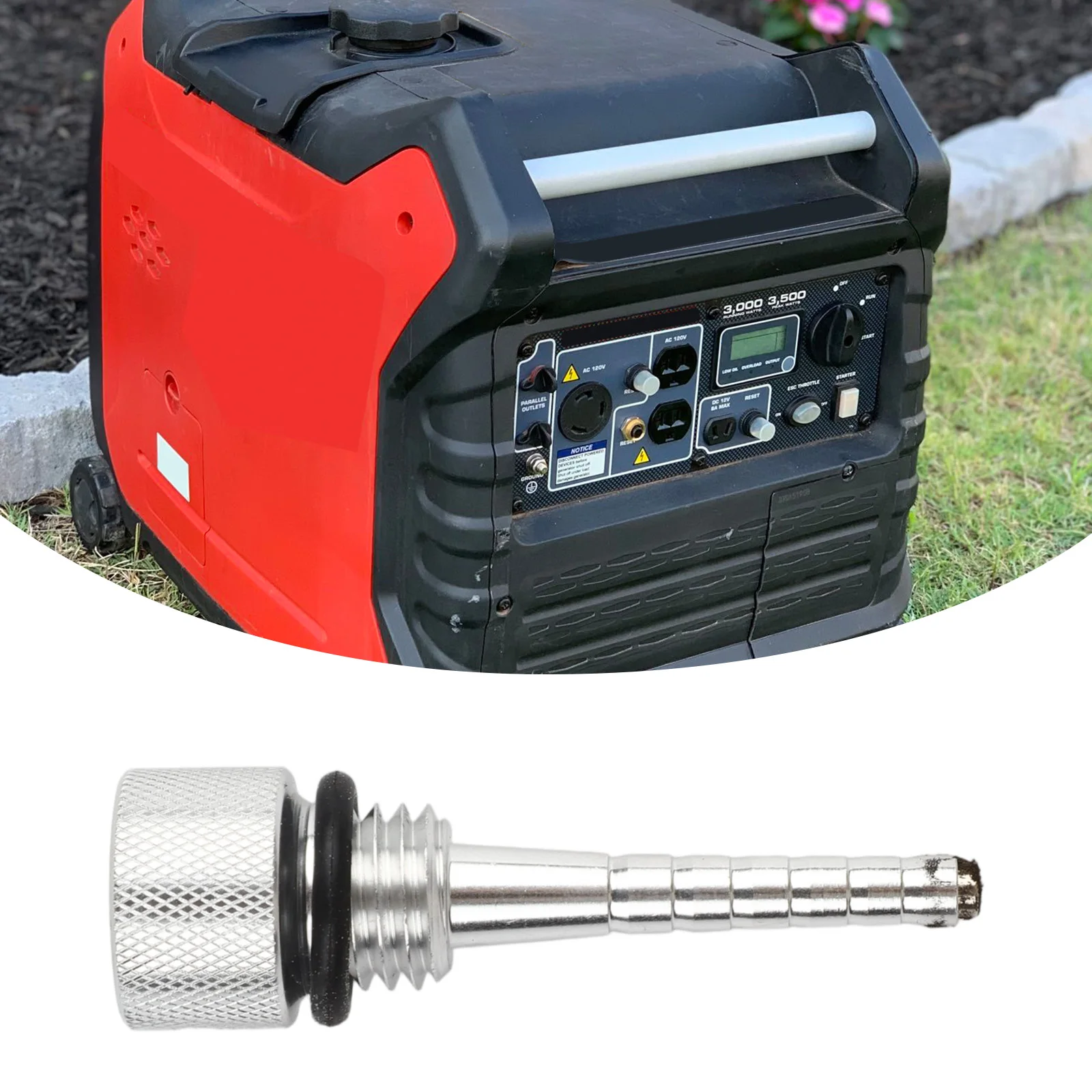 Magnetic Dipstick for Predator 3500W Variable Frequency Engine Constructed from Wear Resistant Aluminum Alloy for Long Term Use