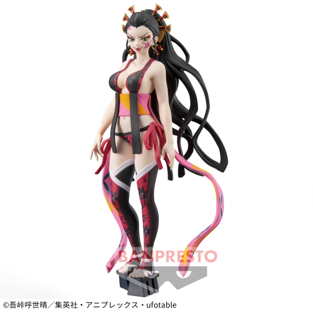 In Stock Original Banpresto Demon Slayer Figure Gyokko Gyuutarou Hantengu Daki Figure Anime Collectible Model Dolls Toy Gift