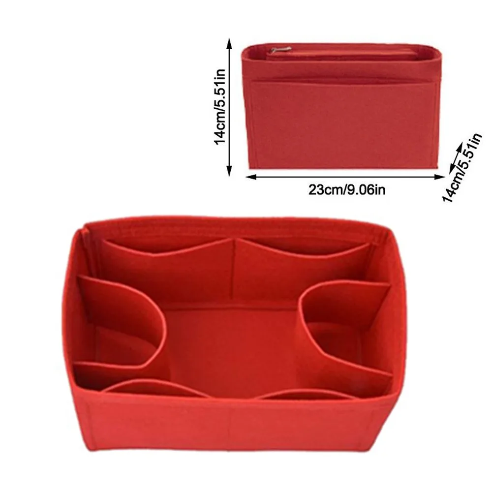 

New Felt Insert Bag Large Capacity Multi-Pocket Storage Bag Handbag Organizer for LV Speedy25/30/35/Gentlewoman Travel
