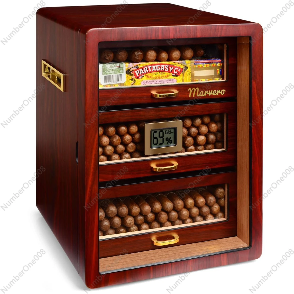 Marvero, Humidor, Humidor, Cedar Box, Large Capacity Cigar Cabinet, Cigar Set