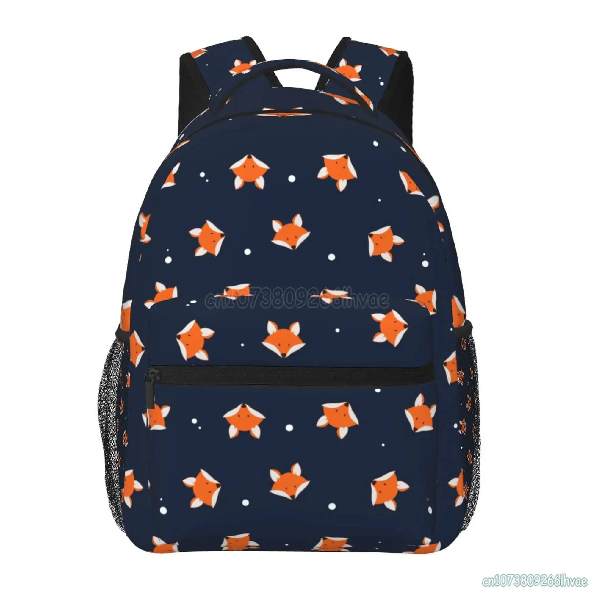 Cute Red Foxes Flower Pattern Backpacks Unisex Travel Bag Fashion Casual Daypack School Bookbags Laptop Backpack for Students