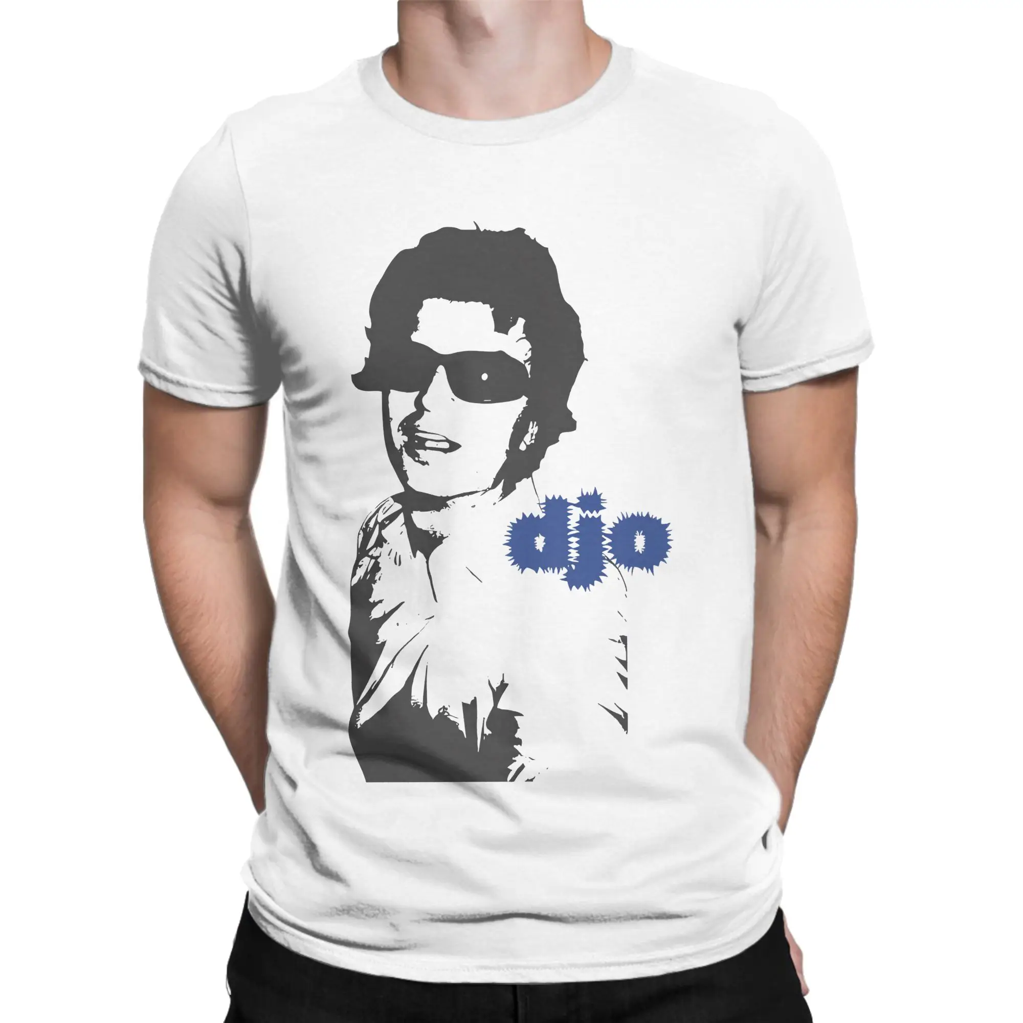 Men's Djo T Shirt  Pure Cotton Clothing Vintage Short Sleeve O Neck Tees Plus Size T-Shirt