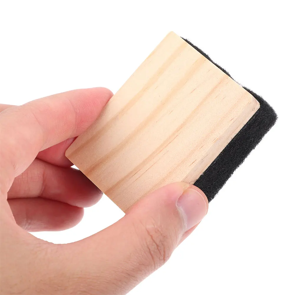 Borrador de pizarra de 8 Uds., Material de fieltro de madera, eliminador de tiza eficiente para aulas, oficinas, hogares, suministro de herramientas de borrado compacto