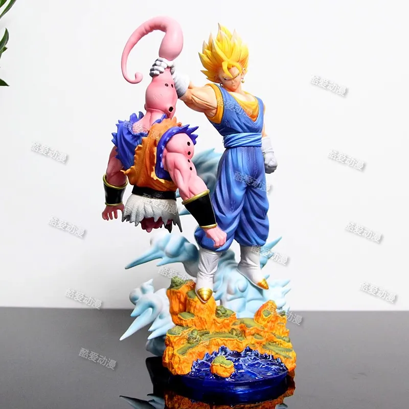 NUOVO Son Goku Figura Dragon Ball Anime Super Saiyan Goku Vs Majin Bu Action Figures Collezione di statue Modello Giocattoli per bambini Compleanno