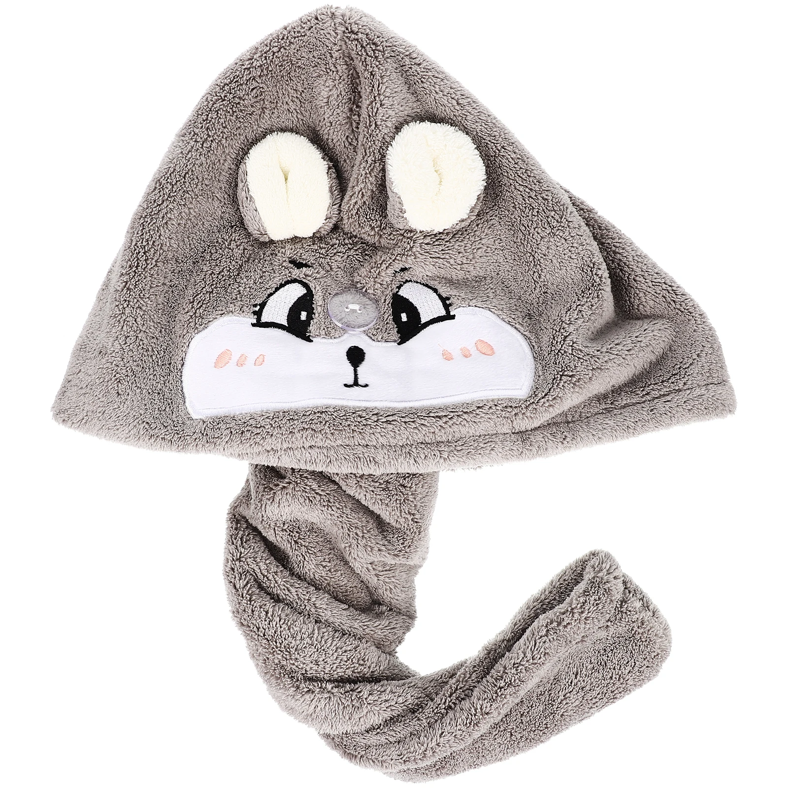 

Dry Hair Cap Wet Towel Hat Wrap Shower Kids Ring Reusable Drying Wraps Girl Caps Polyester Nylon Warp Knitted Coral Fleece