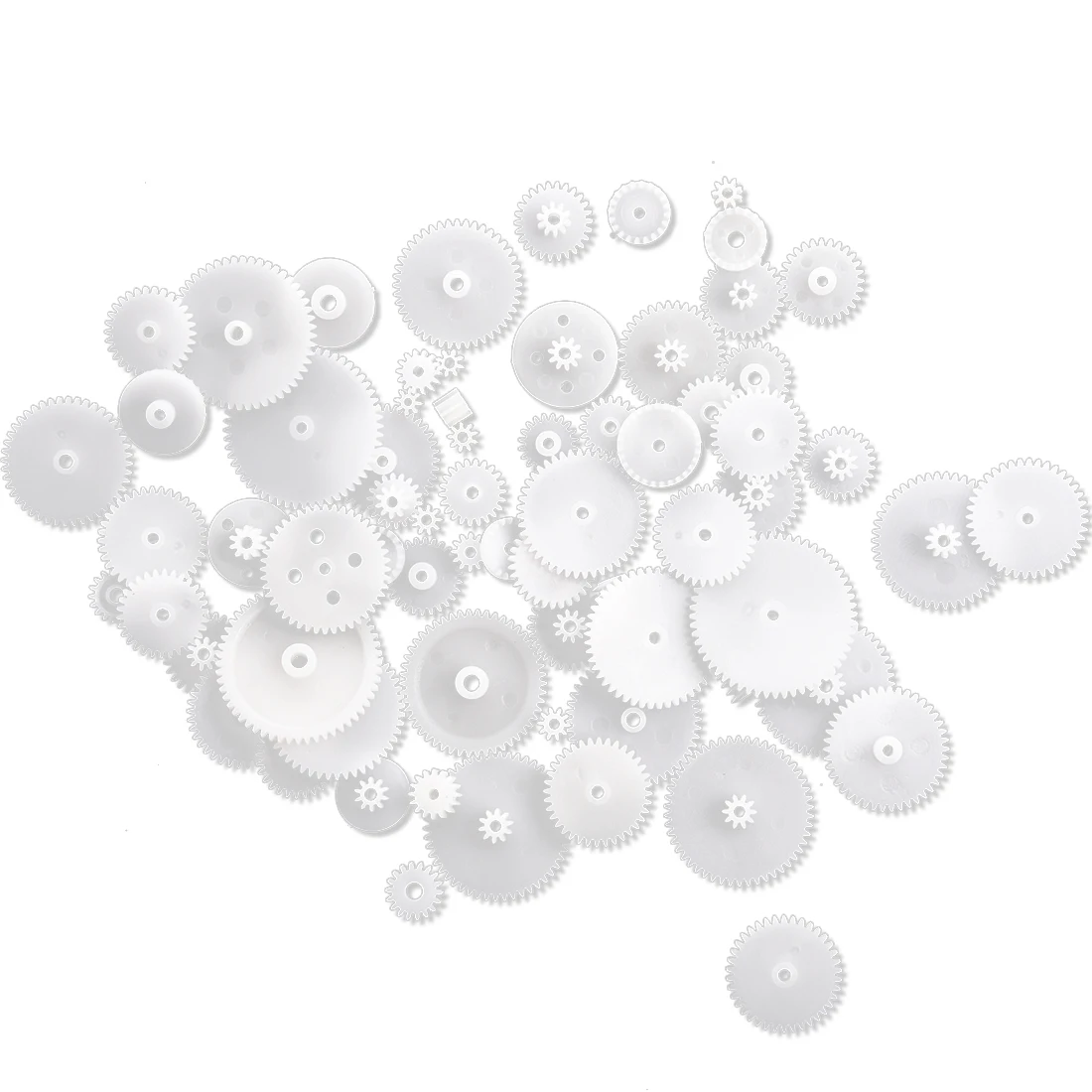 Different Styles White Plastic Gear Set 58 Pcs for RC Toys