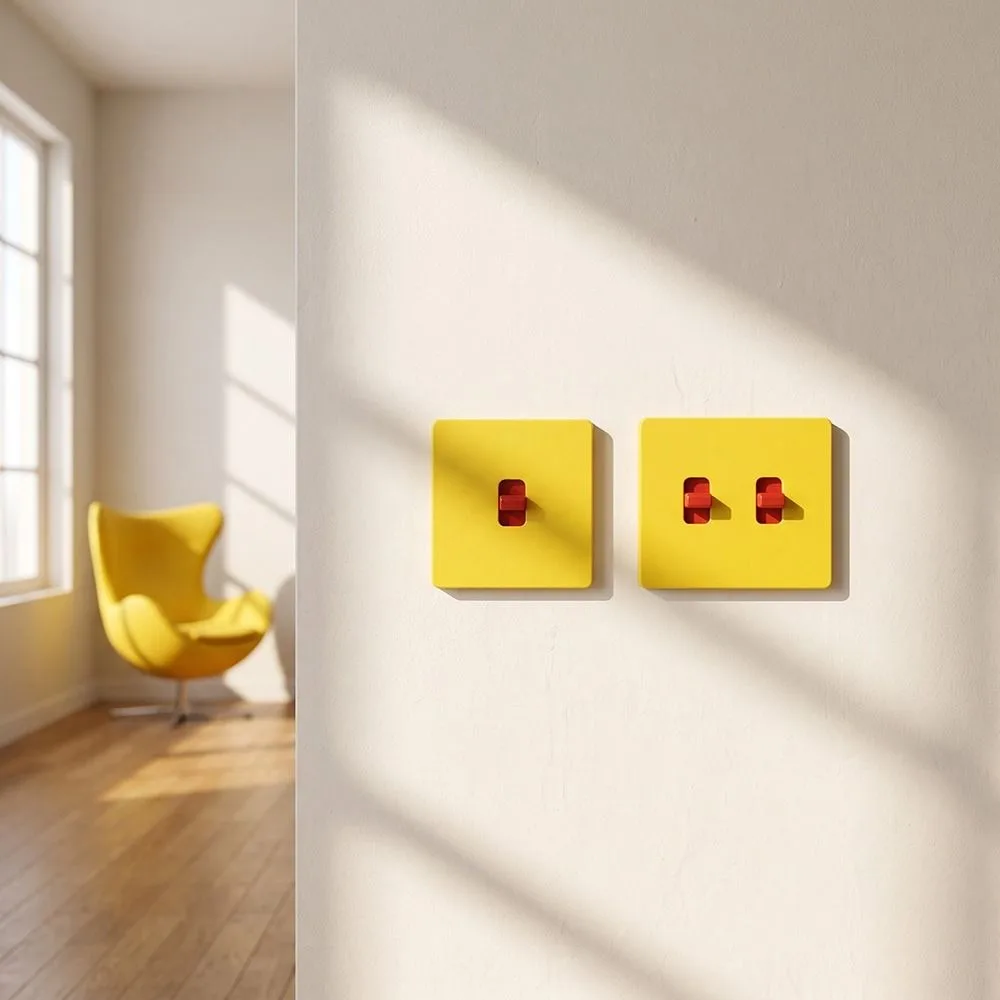 Creative Light Switch Guard Covers Self-Adhesive Removable Joystick Switch Stickers 3D Printed Waterproof