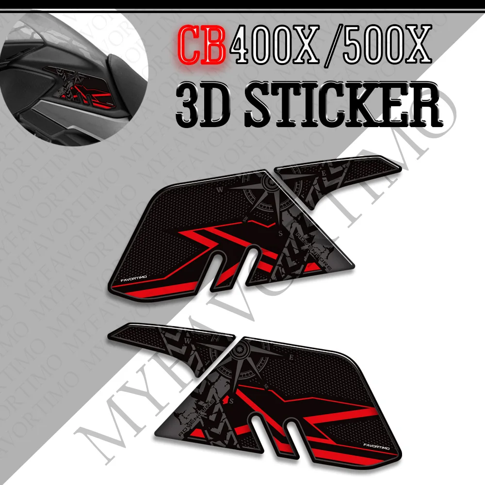 Voor Honda Cb400x Cb500x Cb 400 500 Cb400 Cb500 X Motorfiets Tankpad Zijgrepen Gas Stookolie Kit Kniestickers Stickers Beschermer