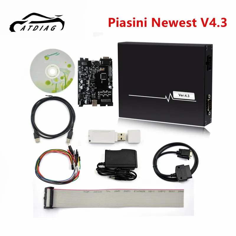 New PIASINI V4.3 Real 9241A Chip Master ECU Programmer Serial Suite Piasini Engineering 4.3 (JTAG-BDM- K-line-L-line-RS232- CAN