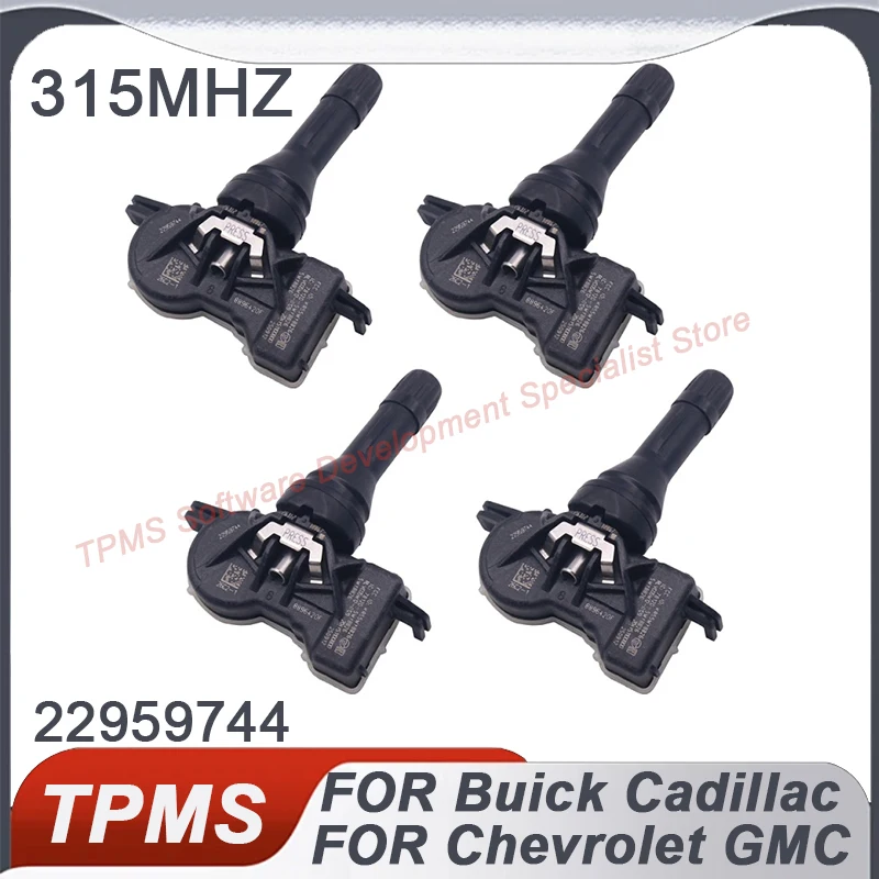 

4 шт. датчик TPMS 22959744 Датчик контроля давления в шинах для Buick Allure Cascada Enclave Envision Regal Cadillac CTS 315 МГц
