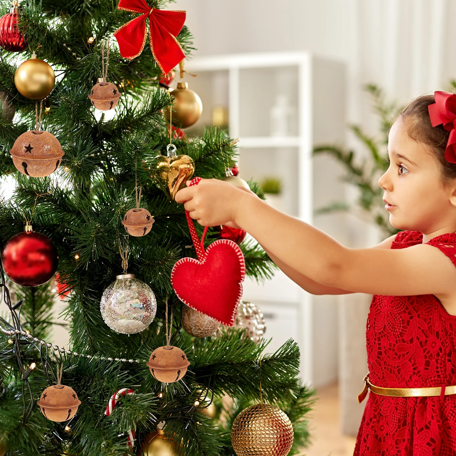 خمر جرس الحلي جلجل أجراس السائبة زينة عيد الميلاد معلقة للزينة #2