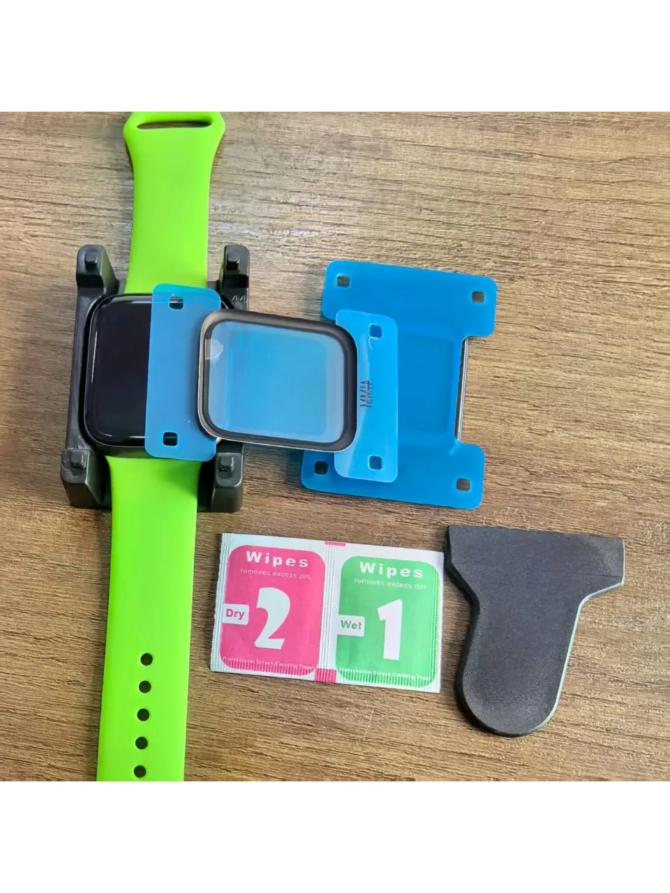 1-4pcs Screen Protector Install the artifact For Apple Watch S 11-10 9-8-7-6 ultra-2-3 49mm 41 45mm 40 44mm (Not Tempered Glass)