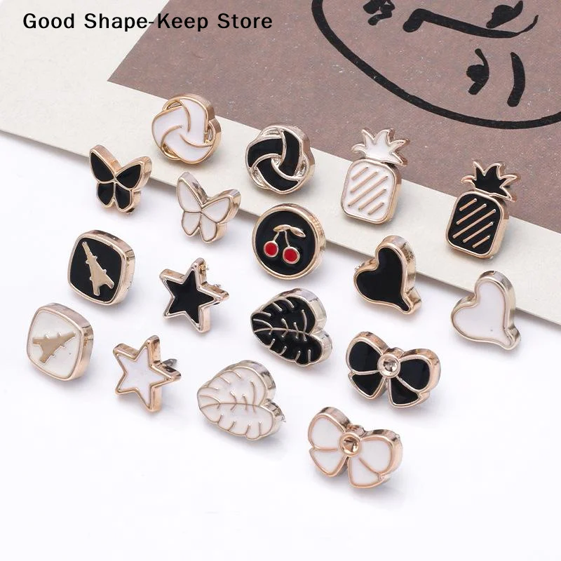 daily10Pcs Rhinestone Safety Cover Buttons Removable Brooch Pins No Sew for Scarf Bag Dress Daily Wear DecorDaily products
