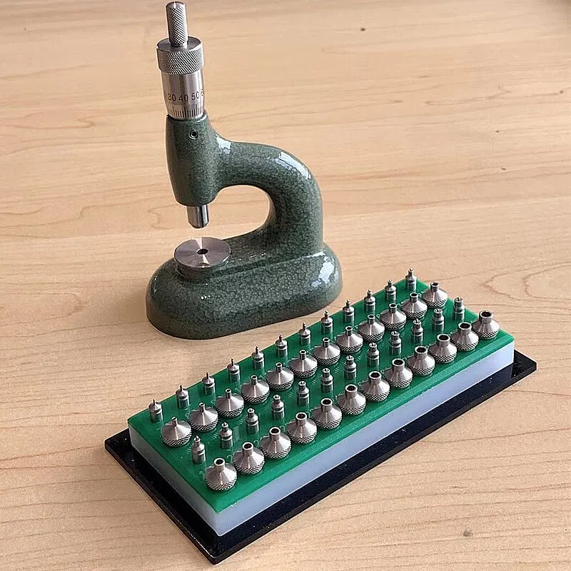 for Watchmaker's Jewelling Tool with Micrometric Screw and Pump Pusher Anvil