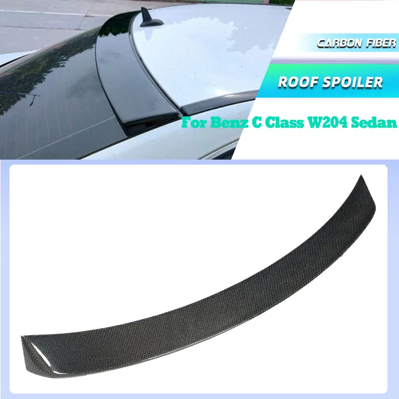

Carbon Fiber Car Rear Roof Spoiler Wings for Mercedes Benz C Class W204 Sedan 2008-2013 Car Rear Spoiler Window Trim Wing Lip