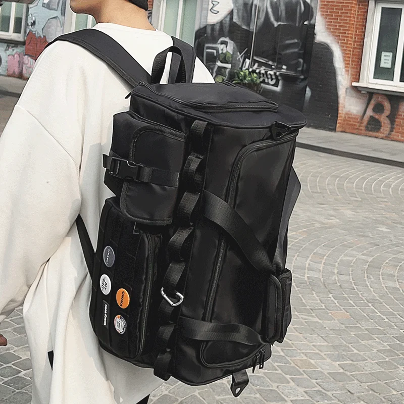 

ex Large Capaci Fitn Training Bapa Separate Wet And Dry Travel Bag for Busin Trips Faionable Ox Cloth Bag