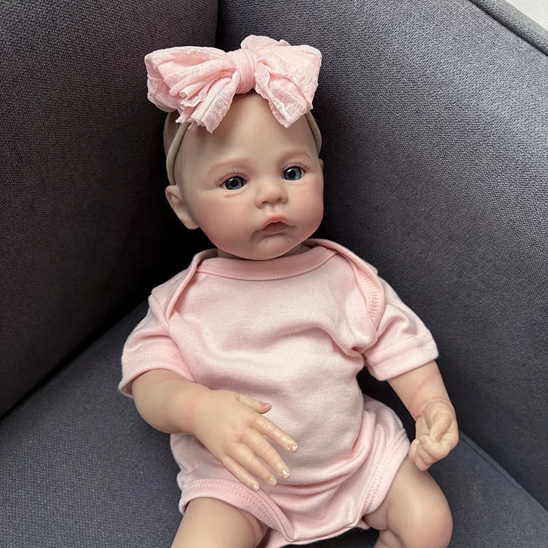 48 センチメートルリボーンベビードールミーダウンリアルなフルビニールボディ人形ファッション幼児ままごと子供ギフト