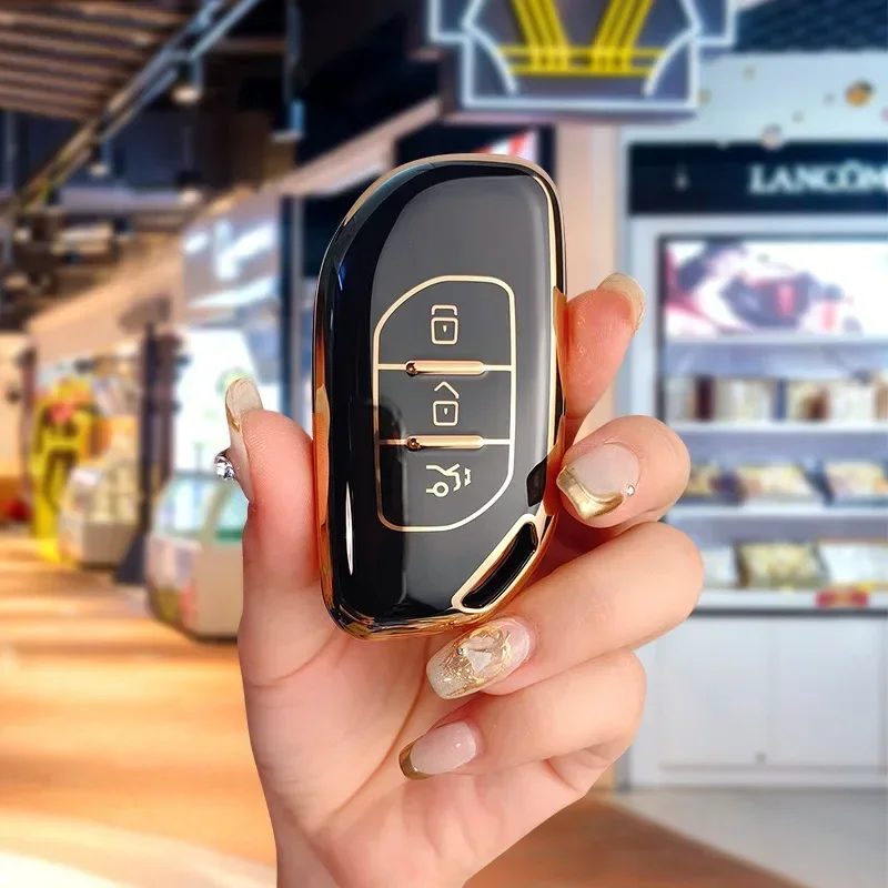 Funda de TPU para llave de coche, soporte, anillo Xhain para Dongfeng Fengxing Forthing T5 EVO 2021, accesorios de estilo de coche