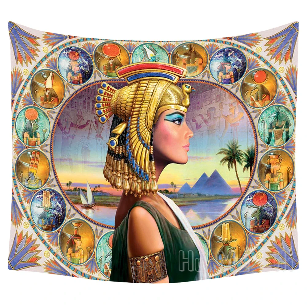 

Egyptian And Pharaonic Pyramids Tapestries Decorate Home Walls