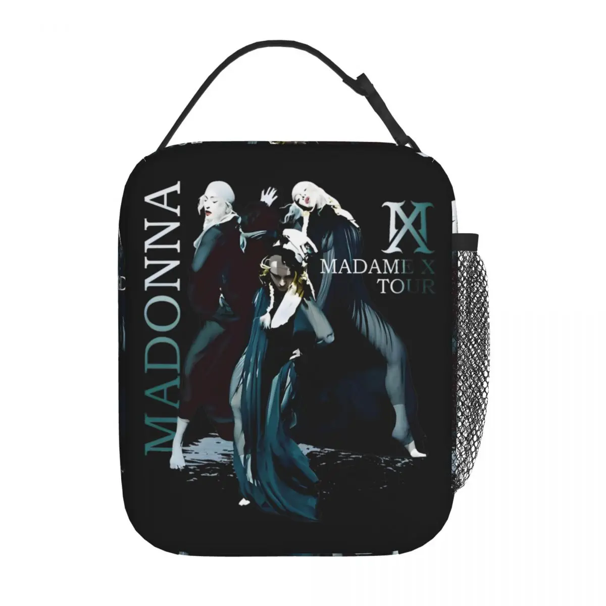 Pop Music Albums Madonna Singer Lunch Bag Isolado, Recipiente de Alimentos, Sacos, Fugas, Refrigerador Térmico, Bento Box for Work