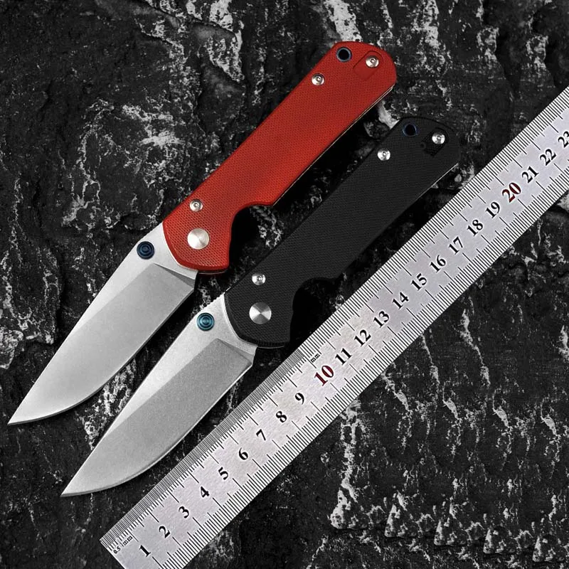

D2 steel folding knives outdoor portable tool knives high hardness handmade knives carbon fiber handle and G10 handle