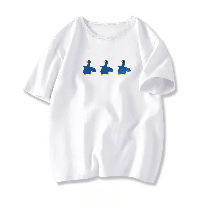 

Pure cotton mens t-shirt mens Hong Kong style T-shirt loose and versatile pure cotton short sleeves