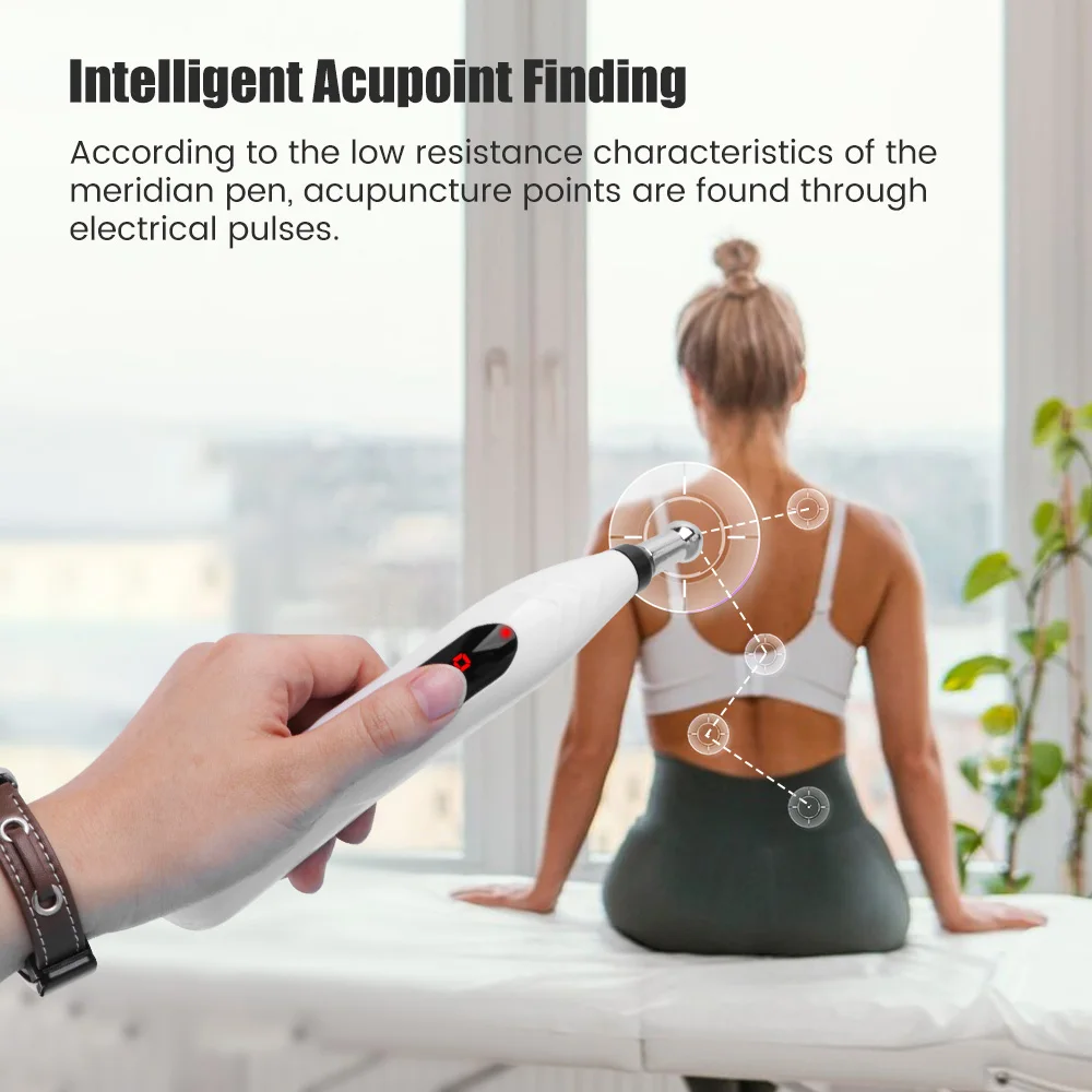 Electric Meridian Laser Therapy Heal Energy Massage Pen Electronic Acupuncture Pen Point Massager Body Relax Pain Relief Tools