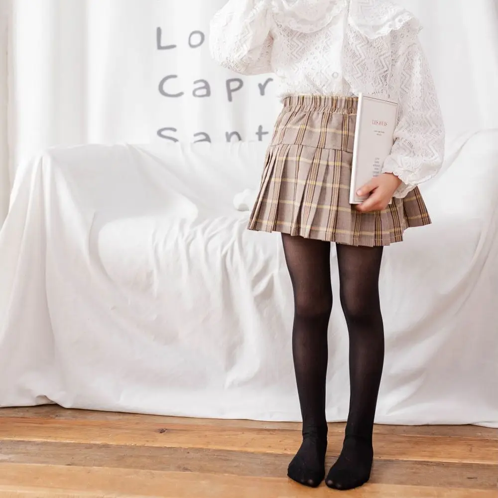 Sweet Cute Stretchy For Girls Summer Children  Tights Silk Pantyhose Cat Paw Stockings