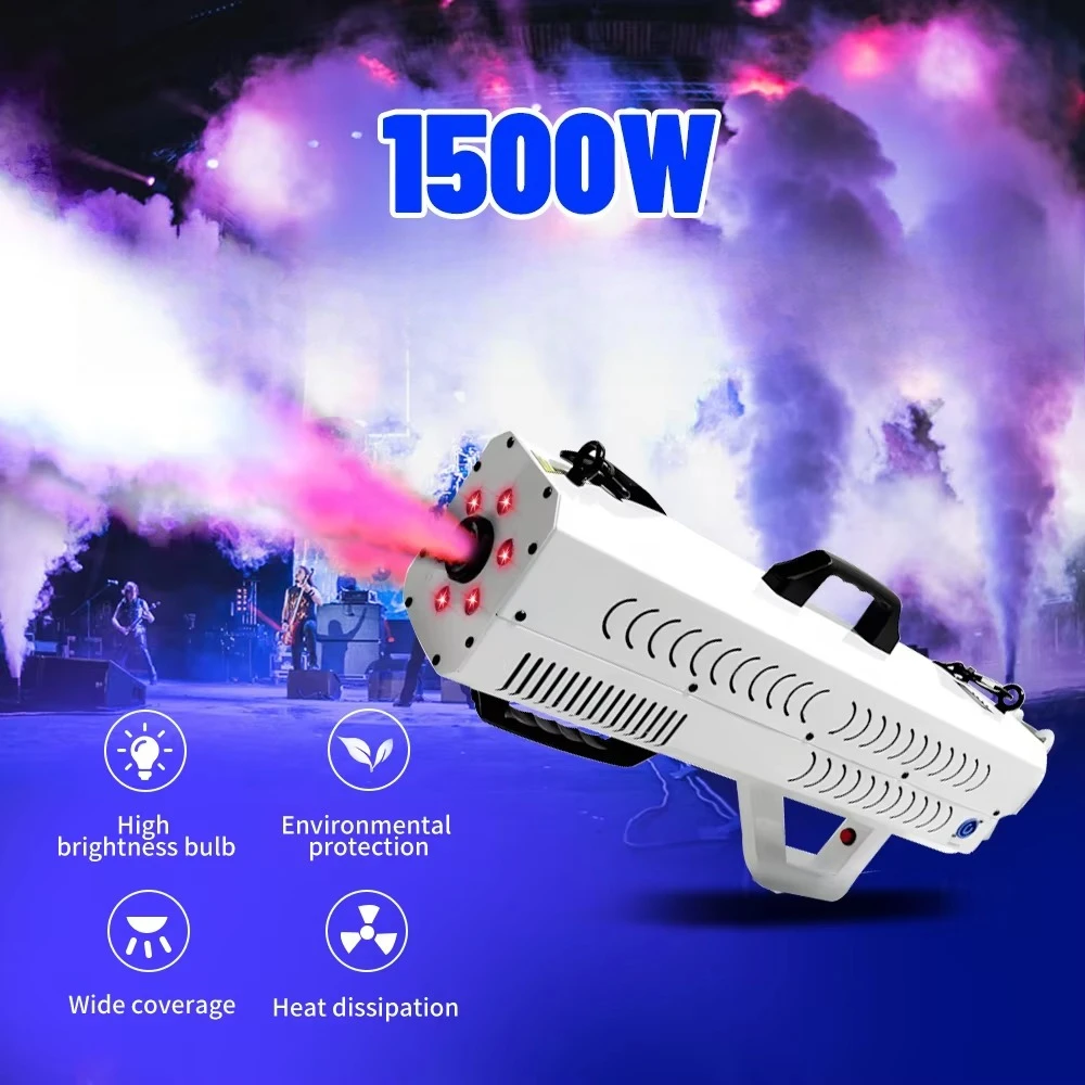 1500 watt portable electric bong white with dynamic lighting effect. Perfect for weddings and parties.