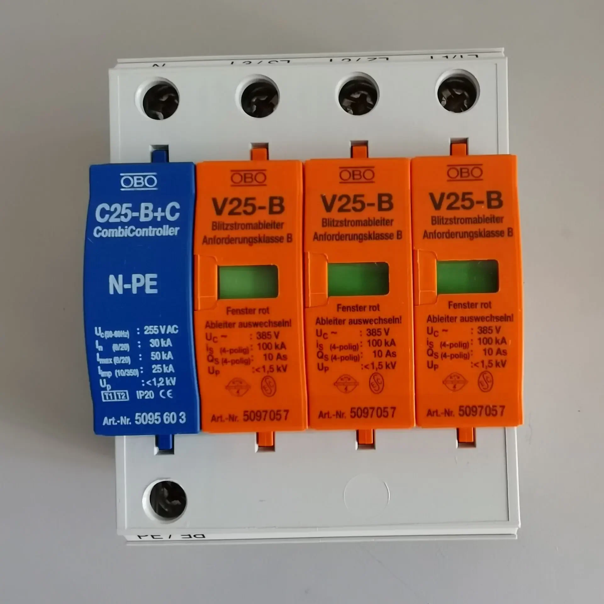 Original Genuine OBO Surge Protector V25-B + C/3-385V Composite 50KA Lightning Protector, Free Shipping In Stock