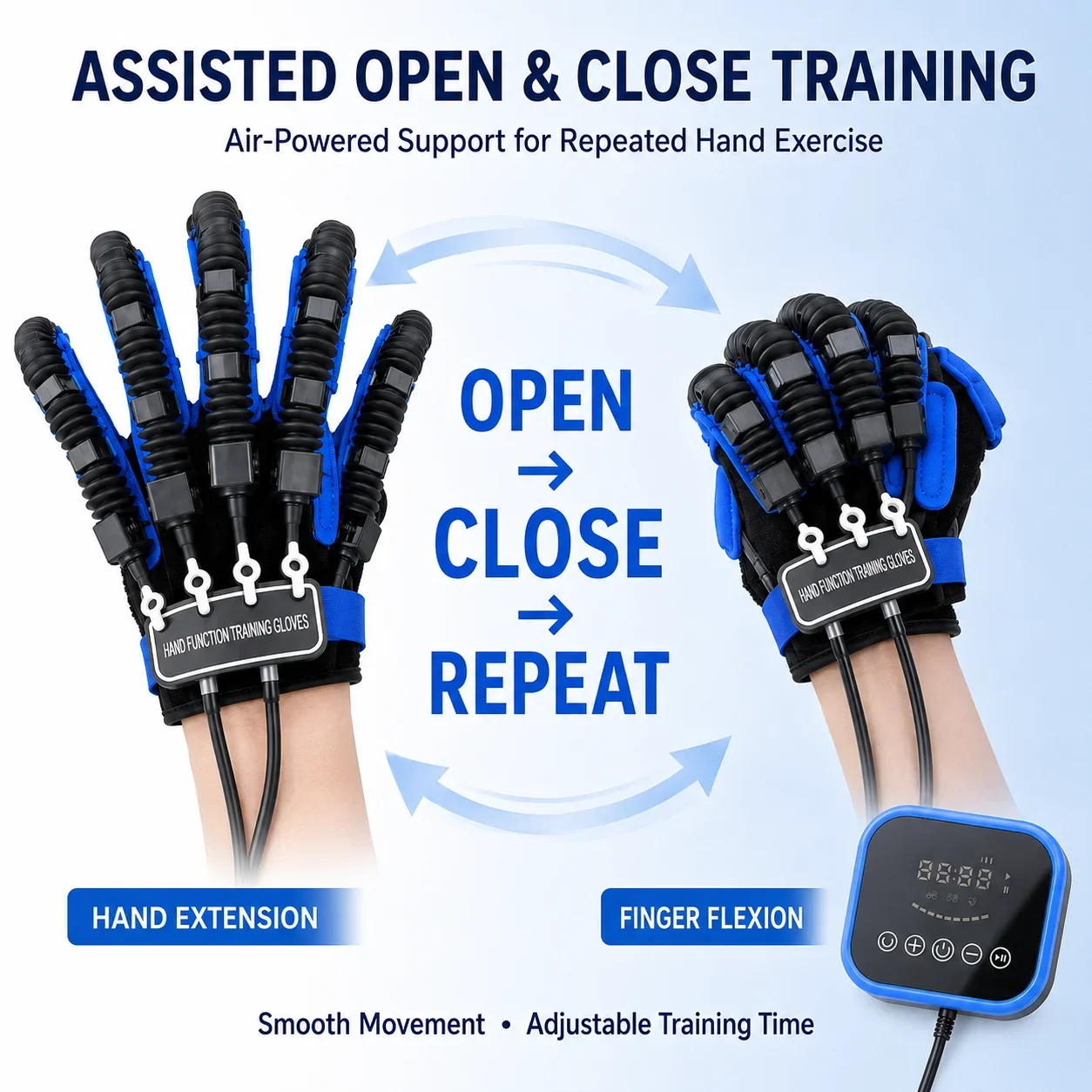 Smart Rehabilitation Robot Gloves Rehabilitation Training Glove Finger Care Hand Function Training Gloves for Stroke Hemiplegia