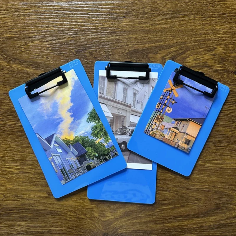 

A4 Blue Writing Clipboard Art Drawing Board Exam Mat Notepad Holder Sketch Pad Multi-Functional Writing Surface Office Supplies