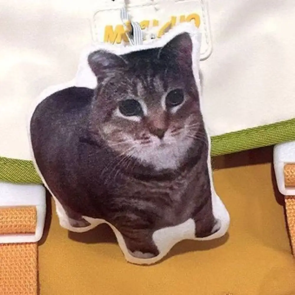 Oiiaioooooiai Cat Voice Keychain Decompression Reverses German Kitten Voice Pendant with Sound Cat Voice Doll