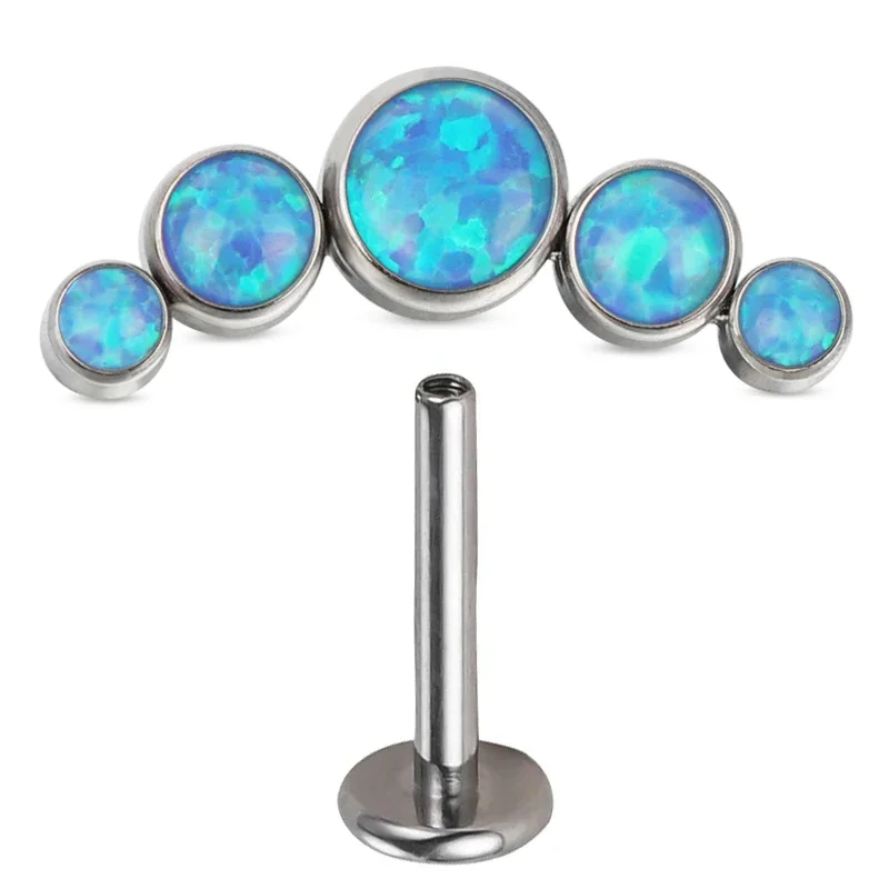 G23 Titanium Ear Studs with CZ Stones