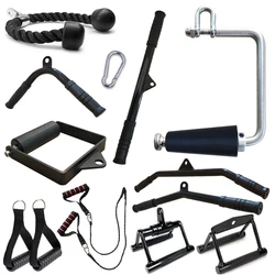 Lat Pull Down Rope Pully Cable Machine Attachment tricipiti Fitness T-Bar maniglia Grip Equipment per l'allenamento del peso del canottaggio a casa