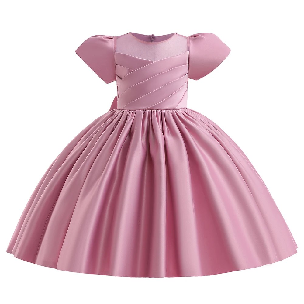 Elegant Kids Princess Dress For Girls Summer Clothes Children Birthday Party Dresses Vintage Girl Bridesmaid Wedding Prom Gown