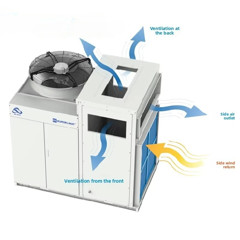 Roof Mounted Packaged Unit Air Conditioner Rooftop Air Handling Unit Water Cooled Chiller System Commercial Use