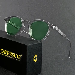 Caterside Polarized Round Sunglasses Men TR Frame Core Insert Leg Sun Glasses Women Set Retro Driving Fishing Punk Eyewear UV400