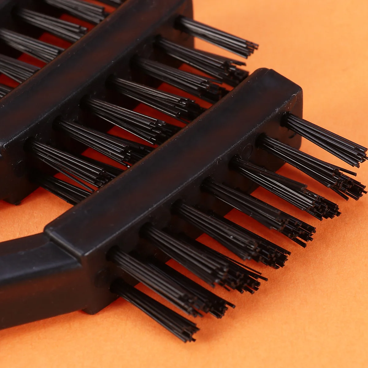 5pcs 7-inch 3 Row Plastic Handle PCB Circuit Board Anti Static Brush (Black) cleaning brush anti static record brush