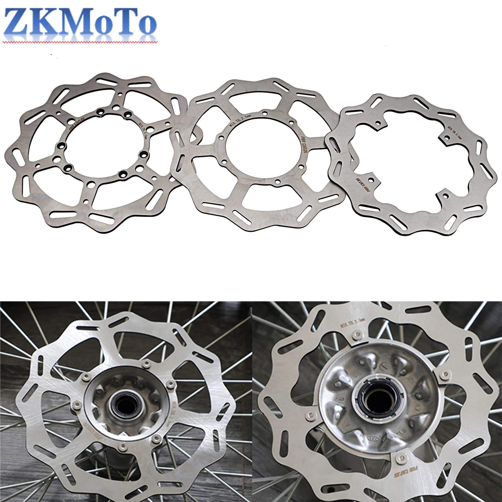 Motorcycle 240 260 270mm Front Rear Brake Disc Rotor For Honda CR 125 250 125E 125R 250E 250R CRF 250R 450R 250X 450X 450RX 450L