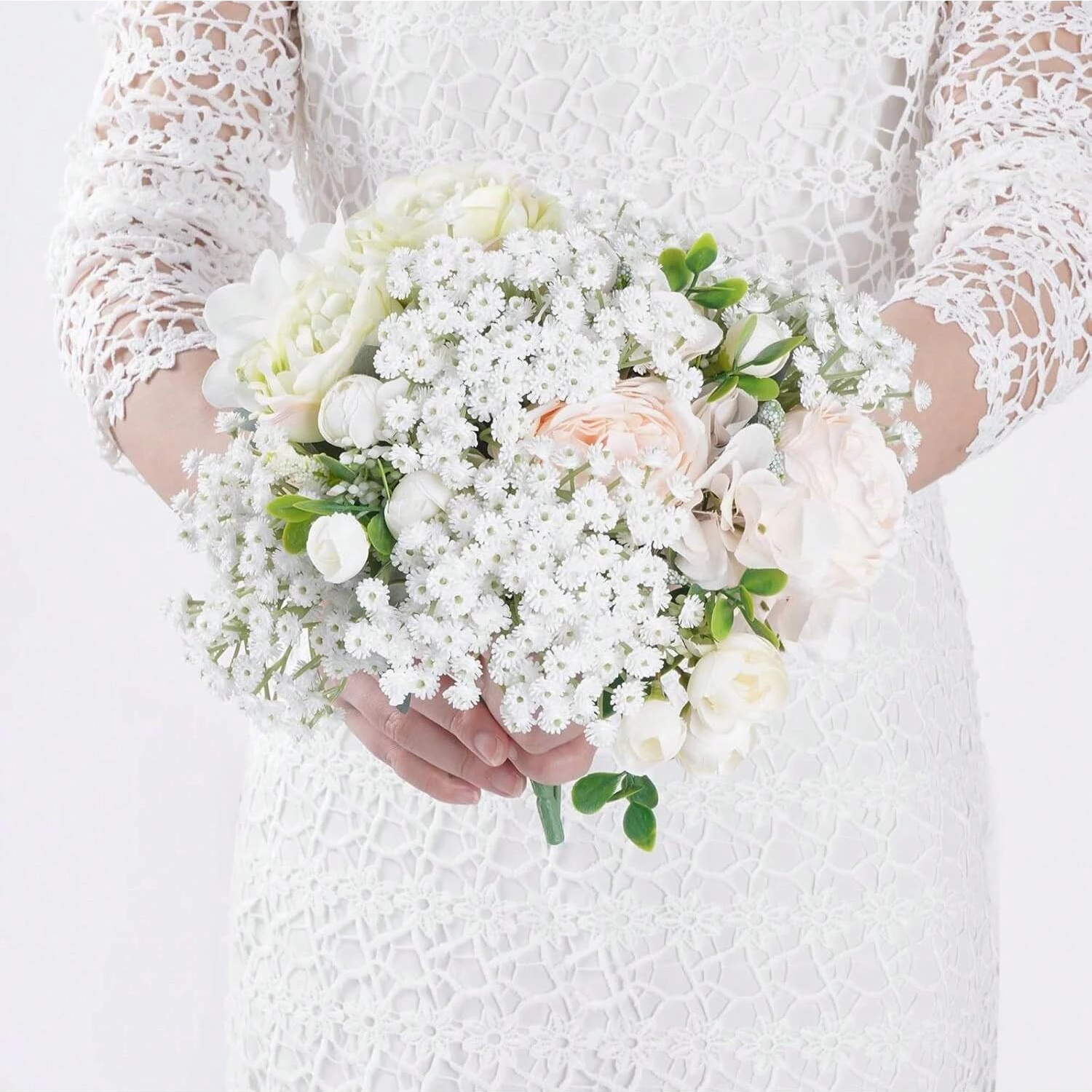 

Artificial Flowers Babysbreath Wedding Home Room Table Decor Outdoor Yard Garden Wreath Bridal Bouquets Vase Photography Gifts