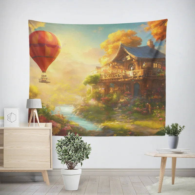 

Украшения для дома, современный декор комнаты, настенный гобелен, эстетическая спальня, эстетическое настенное искусство, большая ткань, гобелены с растениями подсолнечника