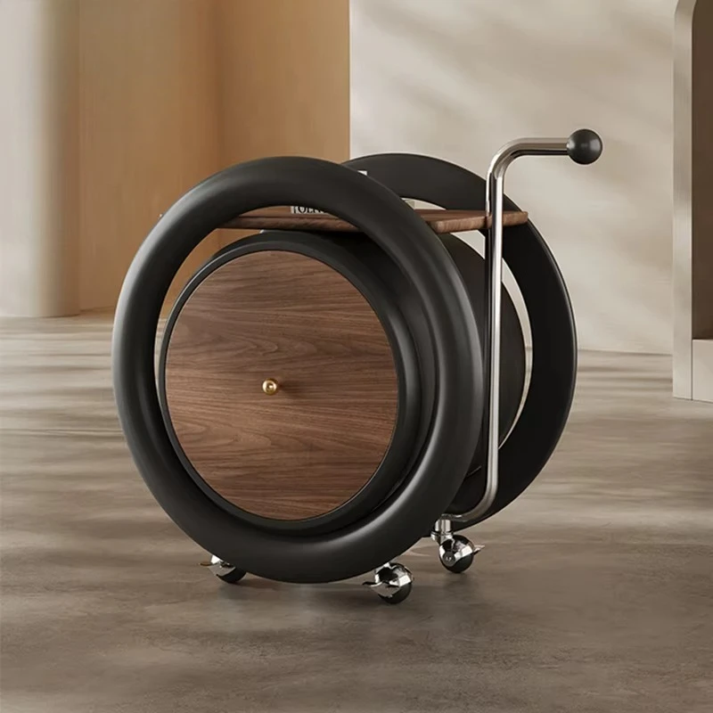 

Creative and unique design round movable side table designer home sofa