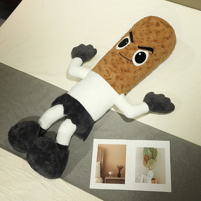 Soft Fluffy Cigarette Plush Pillow with Cartoon Expression Cute Stuffed Toy Ideal for Cuddling and Holiday Presents.
