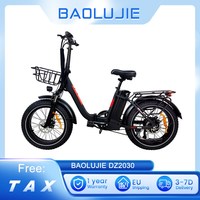 BAOLUJIE DZ2030 Electric Bike 20*4.0 inch Fat Tire E-Bike 500W Motor 48V 13Ah 40km/h Max Speed 35-45km Range Disc Brake