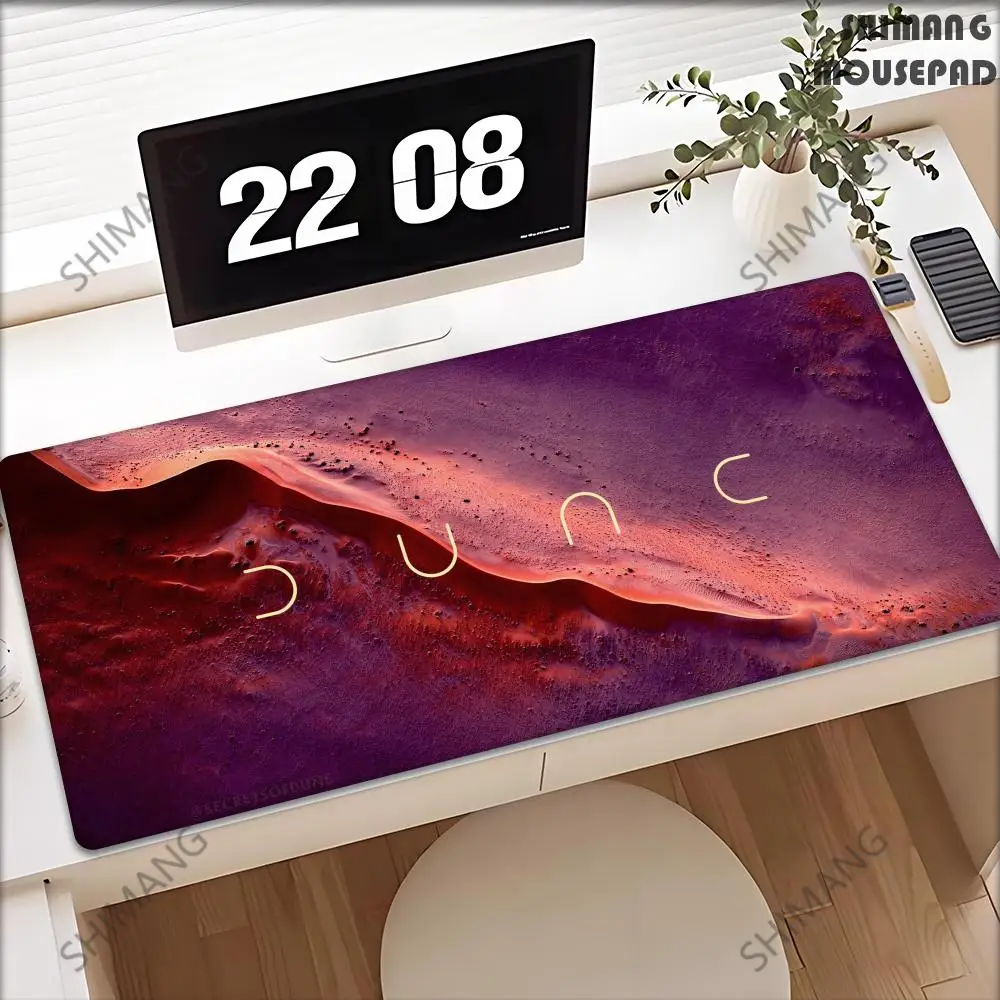 Tapis de souris Dune Kawaii, accessoires de jeu, tapis de bureau pour clavier, tapis de bureau Varmilo, grand tapis de souris PC Gamer CS GO