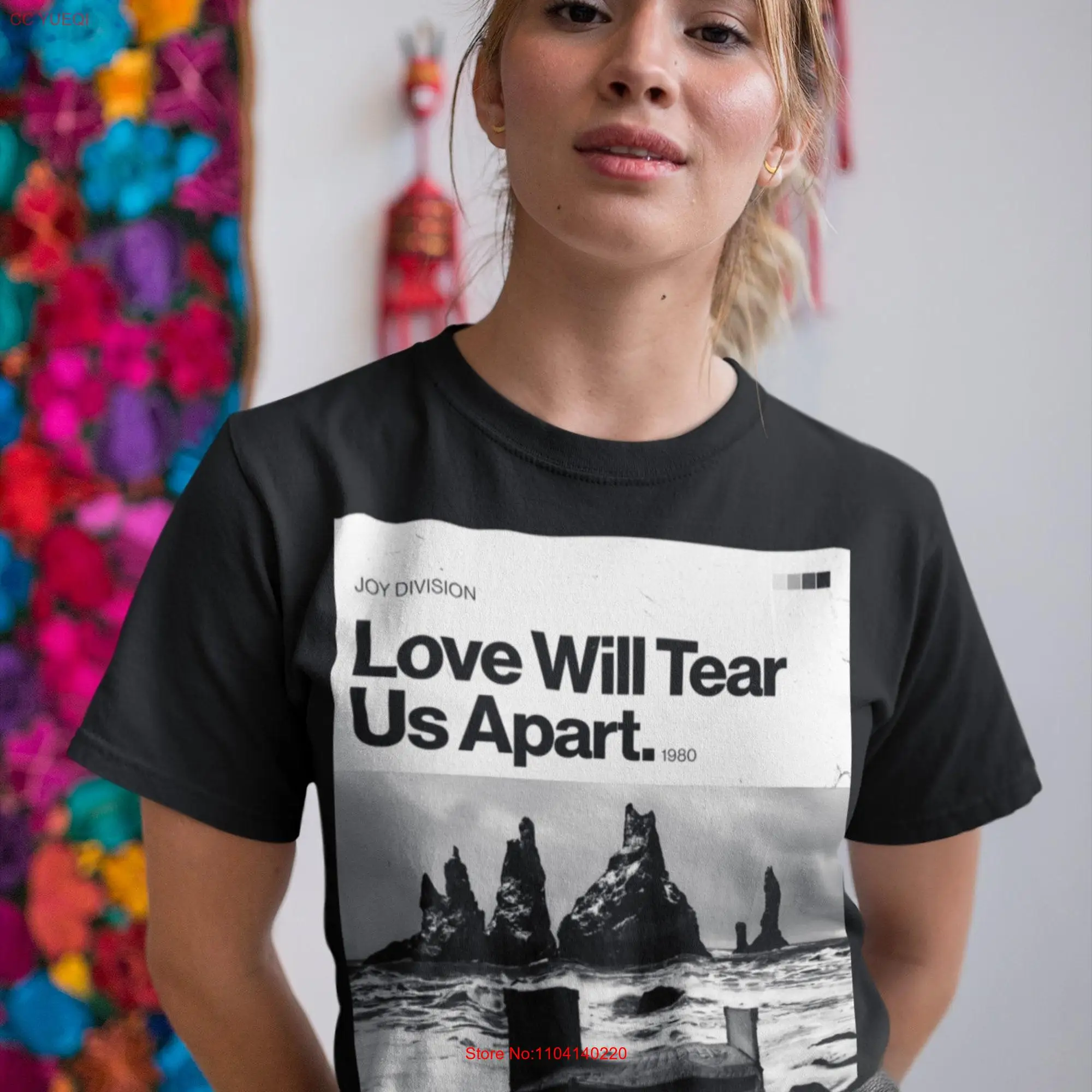 Love Will Tear Us Apart Joy Division Punk Band T Shirt long or short sleeves