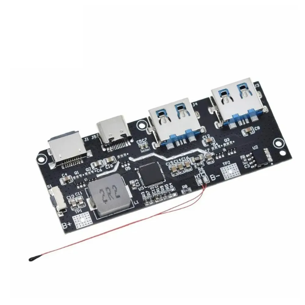 

QC4.0 QC3.0 LED Dual USB 5V 4.5A 22.5W Micro/Type-C USB Mobile Power Bank 18650 Charging Module Temperature / Circuit Protection