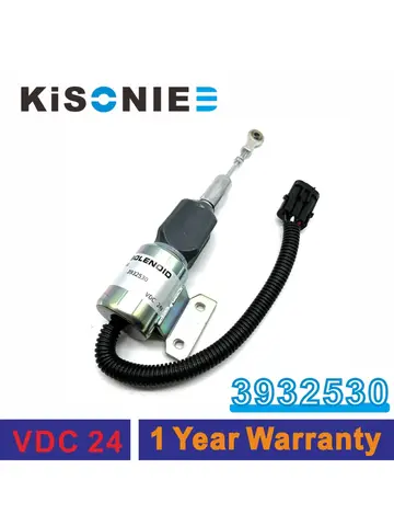 3932530 연료 차단 솔레노이드 3939701 SA-4756-24 SA-4891-24, 코마츠 PC200-6 현대 R250-7 R220-5 R210-3 스톱 솔레노이드, 24V