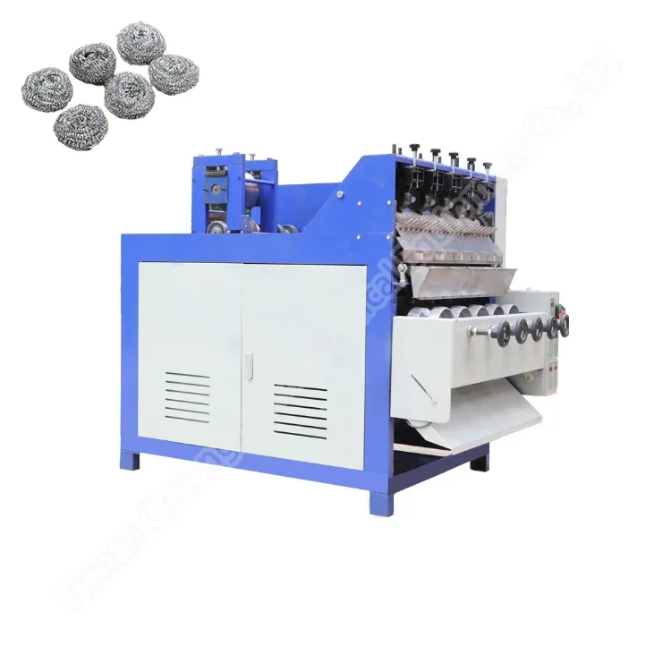 Mesh scrubber knitting machine scrubber knitting machine galvanized scourer making machine